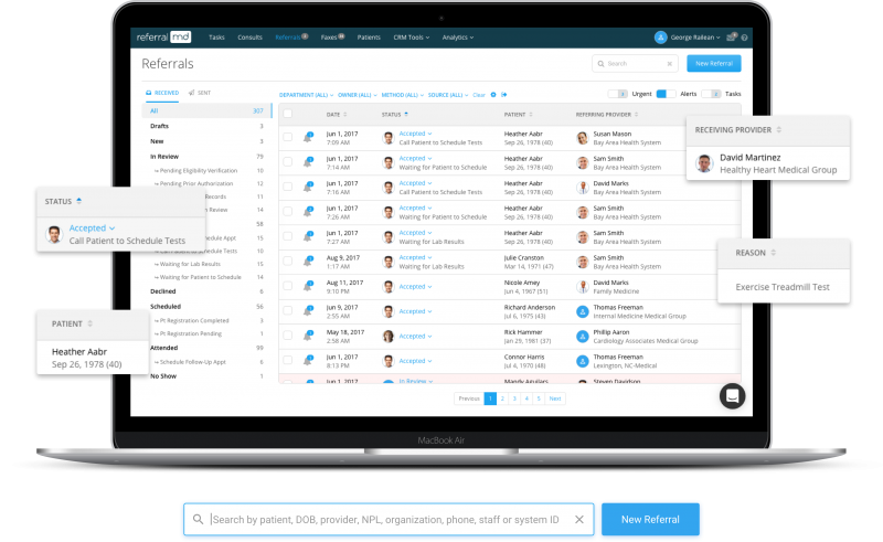 Centralized Referral Dashboard