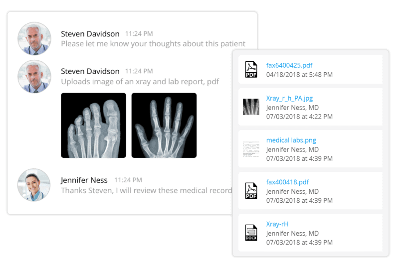 Message & File Exchange
