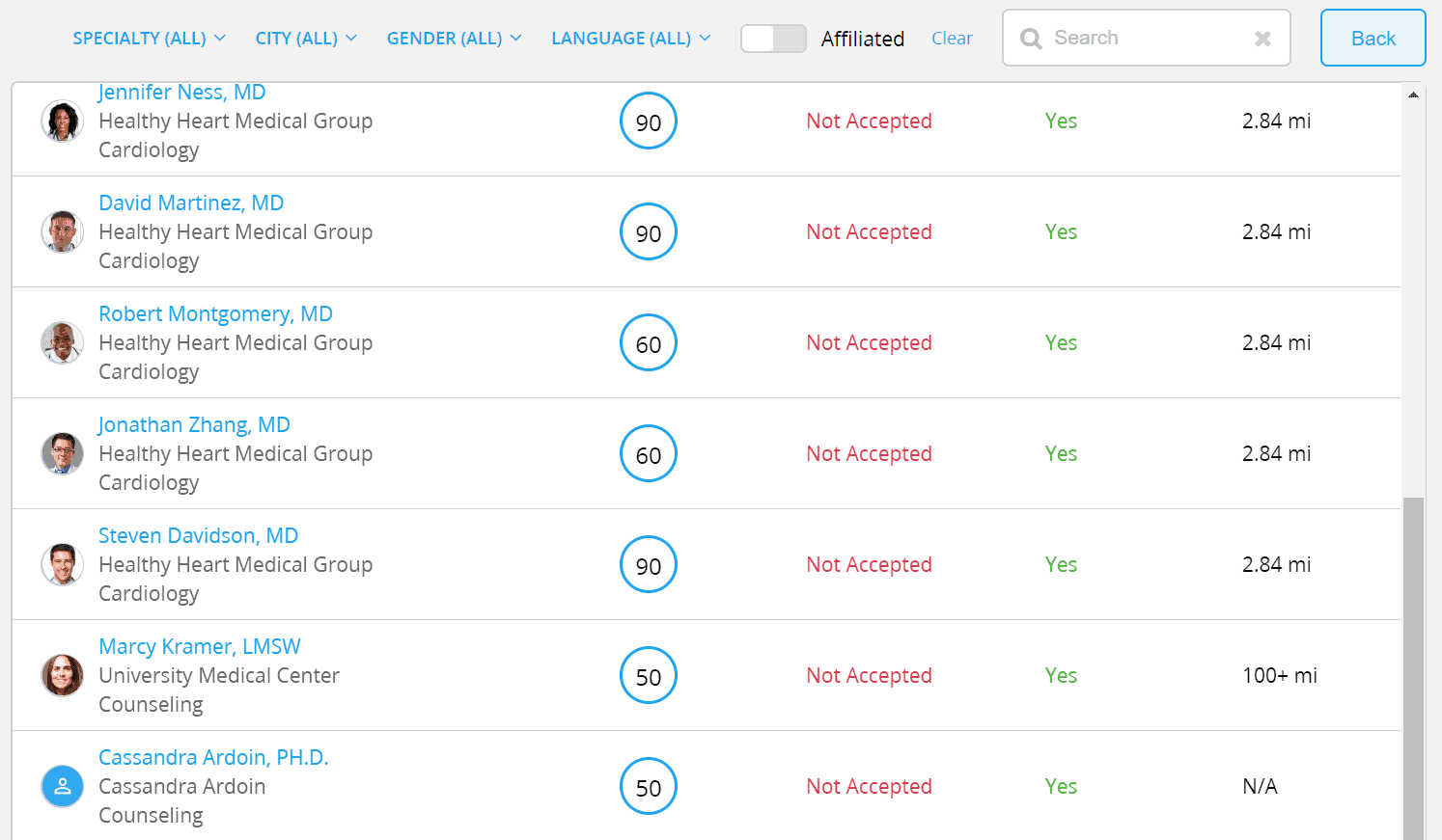 SmartMATCH Decision Support